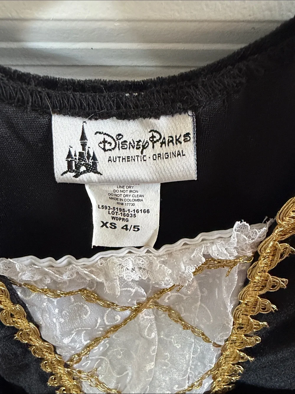 Disney Pirate Princess Dress Costume - Black, White & Pink